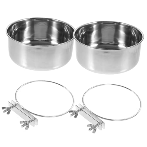 VERDANVERSE 2 Stück Edelstahl Futterbecher für Kleine Vögel Stabiler Parrot Feeder Napf mit Großer Kapazität Rostfreier Vogelkäfig Futternapf für Papageien Wellensittiche und Tauben VERDANVERSE 2 Stück Edelstahl Futterbecher für Kleine Vögel Stabiler Parrot Feeder Napf mit Großer Kapazität Rostfreier Vogelkäfig Futternapf für Papageien Wellensittiche und Tauben von VERDANVERSE