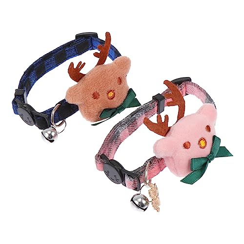 VERDANVERSE 2 Stück Haustierhalsband Weihnachtswelpenhalsband Katzenhalsband Klein Festival-hundehalsband Weihnachtskatze Kragen Kätzchenkragen Für Katze Bogen Baumwolle Blau VERDANVERSE 2 Stück Haustierhalsband Weihnachtswelpenhalsband Katzenhalsband Klein Festival-hundehalsband Weihnachtskatze Kragen Kätzchenkragen Für Katze Bogen Baumwolle Blau von VERDANVERSE