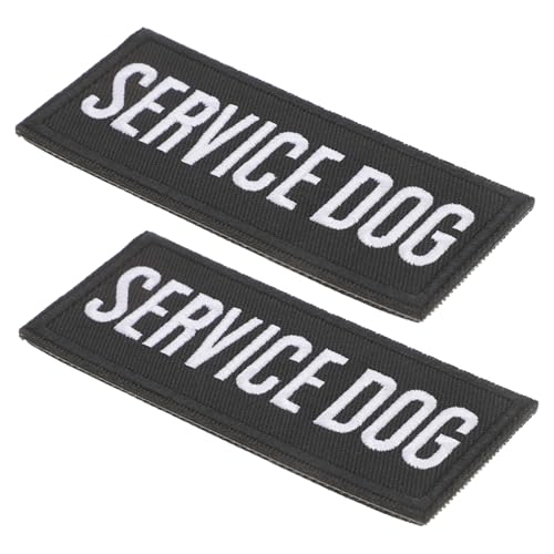 VERDANVERSE 2 Stück Hunderückenanhänger Requisite Lämmerohr Girlande Service Hunde Patches Und Anhänger Patch Für Hundeservice Hundegeschirr Gestickter Patch Für Kleidung Hundegeschirr von VERDANVERSE