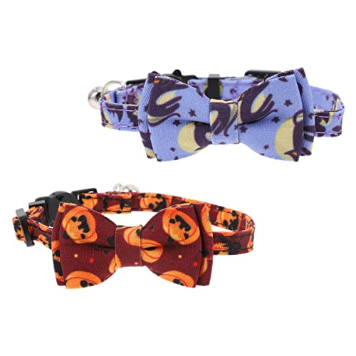 VERDANVERSE 2 Stück Katzenhalsband Dekoration Kätzchenhalsband abbrechbar Stilvoll für Katzen Schild welpen Bowknot-Kragen mit Glocke Katze Krawatten Welpen Halsketten Polyester VERDANVERSE 2 Stück Katzenhalsband Dekoration Kätzchenhalsband abbrechbar Stilvoll für Katzen Schild welpen Bowknot-Kragen mit Glocke Katze Krawatten Welpen Halsketten Polyester von VERDANVERSE