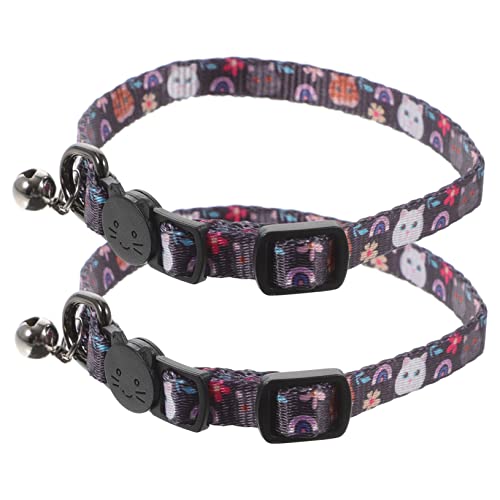 VERDANVERSE 2 Stück Katzenhalsband mit Glocke Verstellbar und Sicher für Kätzchen für Tägliches und Besondere Anlässe von VERDANVERSE