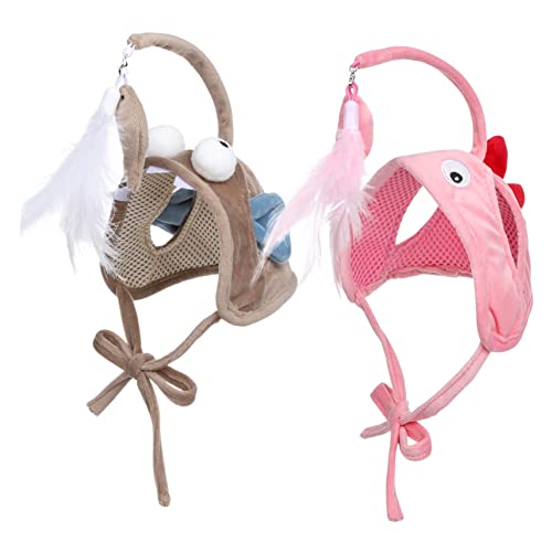 VERDANVERSE 2 Stück Katzenkopfbedeckung Interaktiver Kopftragender Katzenangel Stab mit Dinosaurier und Fischaround Design Stimuliert Fördert Bewegung und Bindung für Indoor Katzen VERDANVERSE 2 Stück Katzenkopfbedeckung Interaktiver Kopftragender Katzenangel Stab mit Dinosaurier und Fischaround Design Stimuliert Fördert Bewegung und Bindung für Indoor Katzen von VERDANVERSE