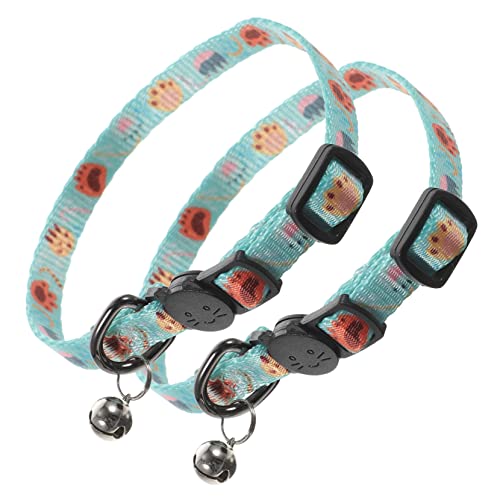 VERDANVERSE 2 Stück Katzenkragenglocke Bausatz Schild rosa Katze Katzenhalsbänder für Mädchenkatzen einstellbar Kätzchenkragen mit Bell -Ausreißer für Katzenhalsband Polyester VERDANVERSE 2 Stück Katzenkragenglocke Bausatz Schild rosa Katze Katzenhalsbänder für Mädchenkatzen einstellbar Kätzchenkragen mit Bell -Ausreißer für Katzenhalsband Polyester von VERDANVERSE