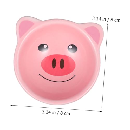 VERDANVERSE 2 Stück Keramik Futternapf für Hamster und Meerschweinchen Design Niedliche Tierkopf Form Futter und Wasser für Kleine Haustiere von VERDANVERSE