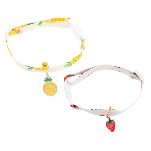 VERDANVERSE 2 Stück Kragenzubehör Glocke Katzenhalsbänder züchten Haustierfruchtkragen Katzenhalsband für Jungen für Netter Verstellbarer Kragen Katze Polyester VERDANVERSE 2 Stück Kragenzubehör Glocke Katzenhalsbänder züchten Haustierfruchtkragen Katzenhalsband für Jungen für Netter Verstellbarer Kragen Katze Polyester von VERDANVERSE
