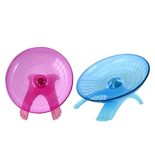 VERDANVERSE 2 Stück Laufrad für Hamster Hamsterspielzeug Haustier drinnen Hamsterröhren groß Hamster Hamster Laufrad Hamster - Hamsterrolle als Plastik von VERDANVERSE