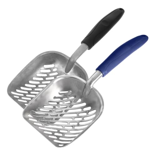 VERDANVERSE 2 Stück Metall Katzenschaufel mit Breiten Sieböffnungen Ergonomischer Griff für Komfortable Handhabung Schnelle von Katzenstreu Flacher Kopf für Gründliches Säubern zum Aufhängen VERDANVERSE 2 Stück Metall Katzenschaufel mit Breiten Sieböffnungen Ergonomischer Griff für Komfortable Handhabung Schnelle von Katzenstreu Flacher Kopf für Gründliches Säubern zum Aufhängen von VERDANVERSE