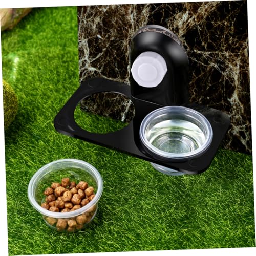 VERDANVERSE 2 Stück Reptilien Futter und Wassernäpfe mit Saugnapf Kunststoff Futterschalen für Echsen Geckos Chamäleons Stabile Doppel Schalen für Terrarien Einfach zu Reinigen Langlebig von VERDANVERSE