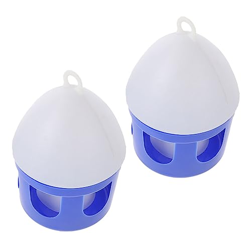 VERDANVERSE 2 Stück Taubenkessel tränkebecken wasserbecken Taubenbrut Taubenaccessoire taubentränke Blau Taube Wassertrinker groß Taubenversorgung Taubenzufuhr Vogeltränke für den Haushalt PVC von VERDANVERSE