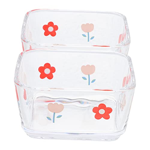 VERDANVERSE 2 Stück Teiliges Hamster Futter und Wassernapf aus Glas Kippsicher für Meerschweinchen Rennmaus und Andere Kleintiere Robust und Kompakt Geeignet für Kleine Haustiere und Nager von VERDANVERSE