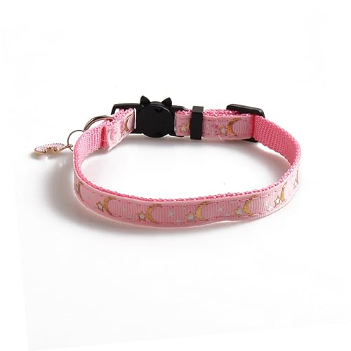 VERDANVERSE 2 Stück Teiliges Katzenhalsband mit Stern Mond Anhänger Verstellbar und Abnehmbar aus Strapazierfähigem Gemischte Farben für Stilvolle Haustiere VERDANVERSE 2 Stück Teiliges Katzenhalsband mit Stern Mond Anhänger Verstellbar und Abnehmbar aus Strapazierfähigem Gemischte Farben für Stilvolle Haustiere von VERDANVERSE