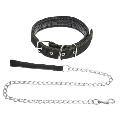 VERDANVERSE 2 Stück Teiliges Set Robustes Hundehalsband mit Zugstopp und Metallkette Verstellbar für Haustiere Langlebiges Zubehör für und Outdoor Sport VERDANVERSE 2 Stück Teiliges Set Robustes Hundehalsband mit Zugstopp und Metallkette Verstellbar für Haustiere Langlebiges Zubehör für und Outdoor Sport von VERDANVERSE