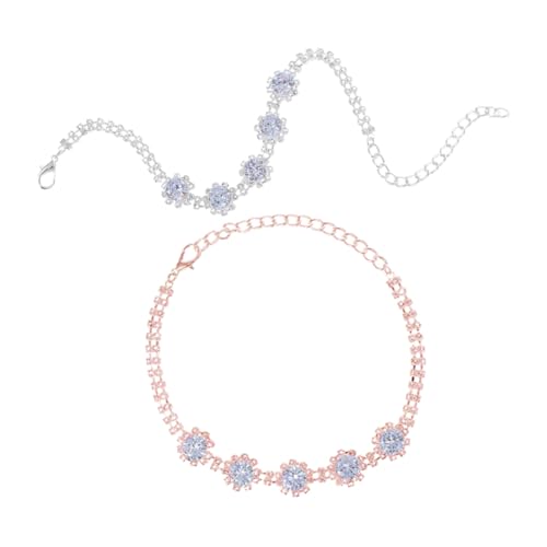 VERDANVERSE 2 Stück Teiliges Verstellbares Haustier Schmuck mit Funkelnden Strasssteinen Modisches Katzen und Hundehalsband aus Kupferbeschichtetem Silber Komfortables Accessoire für Haustiere VERDANVERSE 2 Stück Teiliges Verstellbares Haustier Schmuck mit Funkelnden Strasssteinen Modisches Katzen und Hundehalsband aus Kupferbeschichtetem Silber Komfortables Accessoire für Haustiere von VERDANVERSE
