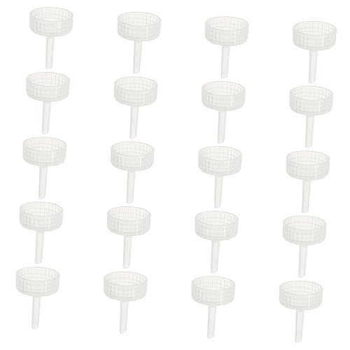 VERDANVERSE 20 Stück Teiliges DIY Flaschendeckel für Artemia Brut Inkubator Transparent Einfach zu Montieren und Reinigen Geeignet als Zubehör für Aquarien und Fischzuchtflaschen von VERDANVERSE
