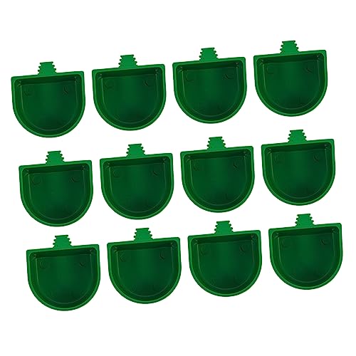 VERDANVERSE 20er-Box Vogelfutterbox Fütterung Drinnen Haustier Futterspender Vogelkäfig Vogel Fütterer Zucht Halter Essen Schüssel Wasserspender Für Vögel Futternapf Für Vögel Plastik Green von VERDANVERSE