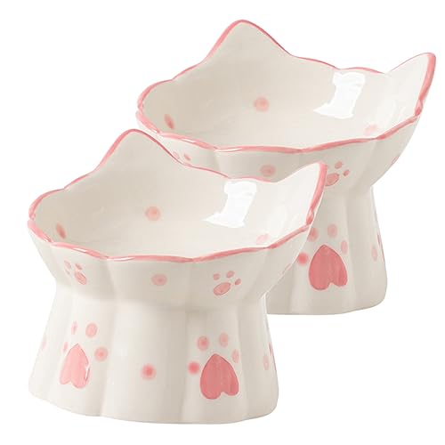 VERDANVERSE 2Stücke Erhöhter Katzennapf Stabiler Rutschfester Futter und Wassernapf für Katzen Ergonomisches Design für Bequemes Fressen Reinigen Keramikschalen VERDANVERSE 2Stücke Erhöhter Katzennapf Stabiler Rutschfester Futter und Wassernapf für Katzen Ergonomisches Design für Bequemes Fressen Reinigen Keramikschalen von VERDANVERSE
