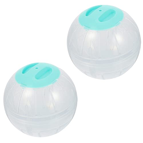 VERDANVERSE 2Stücke Hamster Übungsbälle Transparente Trainingsbälle Für Hamsterkäfig Langlebige Laufräder Für Kleintiere Für Hamster Und Andere Nager von VERDANVERSE