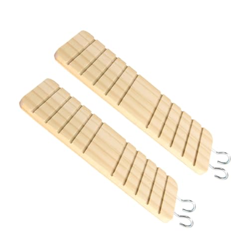 VERDANVERSE 2Stücke Hamsterleiter aus Holz Teiliges Kletterspielzeug für Hamster Bissbeständige und Sichere für Käfige und Spielbereiche Natürliches und Langlebiges Material von VERDANVERSE