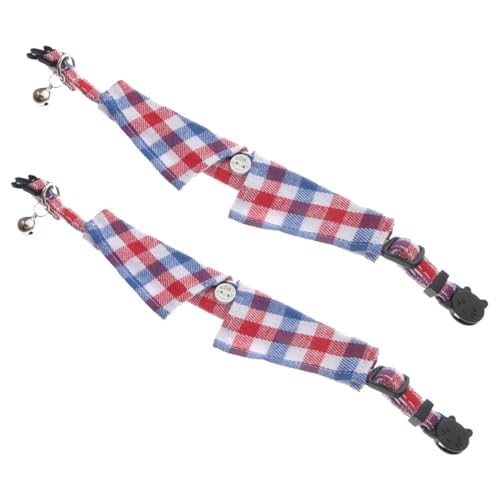 VERDANVERSE 2stücke Verstellbares Katzenhalsband Mit Glöckchen Sichere Und Bequeme Für Kätzchen Für Tägliches Tragen Und Besondere Anlässe Kariert VERDANVERSE 2stücke Verstellbares Katzenhalsband Mit Glöckchen Sichere Und Bequeme Für Kätzchen Für Tägliches Tragen Und Besondere Anlässe Kariert von VERDANVERSE