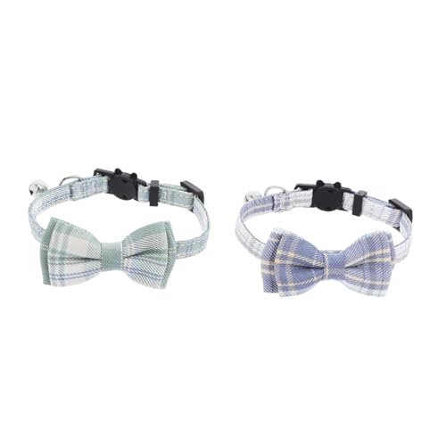 VERDANVERSE 2er-Pack Katzenhalsband Mit Schleife Kätzchen-krawattenkragen Festliche Weihnachtsfliege Katzenkragen Für Kätzchen Fliegehalsbänder Für Haustiere Breakaway-fliegen Stoff VERDANVERSE 2er-Pack Katzenhalsband Mit Schleife Kätzchen-krawattenkragen Festliche Weihnachtsfliege Katzenkragen Für Kätzchen Fliegehalsbänder Für Haustiere Breakaway-fliegen Stoff von VERDANVERSE