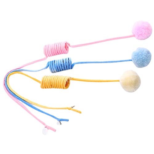 VERDANVERSE 3stücke Teiliges Interaktives Katzenballspielzeug Mit Saugnapf Weiche Plüschbälle Für Indoor-Katzen Stressabbauendes Katzenspielzeug von VERDANVERSE