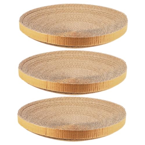 VERDANVERSE 3 Stück Runde Kratzpappe Ersatzplatten Kratzbrett für Katzen und Kätzchen Wiederverwendbar Leicht Schützend für Möbel und Krallenpflege Passend für Boden Kratzbretter VERDANVERSE 3 Stück Runde Kratzpappe Ersatzplatten Kratzbrett für Katzen und Kätzchen Wiederverwendbar Leicht Schützend für Möbel und Krallenpflege Passend für Boden Kratzbretter von VERDANVERSE