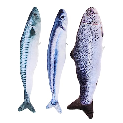 VERDANVERSE 3stücke Teiliges Fischspielzeug Für Katzen Simulierte Katzenminze Spielzeuge Zur Zahnpflege Und Aktivierung des Jagdinstinkts Für Indoor-Katzen Lang Makrele Sardine VERDANVERSE 3stücke Teiliges Fischspielzeug Für Katzen Simulierte Katzenminze Spielzeuge Zur Zahnpflege Und Aktivierung des Jagdinstinkts Für Indoor-Katzen Lang Makrele Sardine von VERDANVERSE