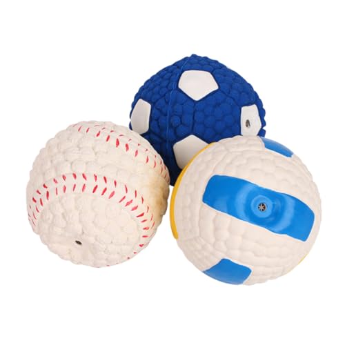 VERDANVERSE 3 Stück Spielzeugball Zur Zahnreinigung Schleifen Hunde Interaktives Haustierspielzeug Mit Für Zahnen Klein Welpenspielzeug Stichworte Anregend Interaktives Emulsion Bunt VERDANVERSE 3 Stück Spielzeugball Zur Zahnreinigung Schleifen Hunde Interaktives Haustierspielzeug Mit Für Zahnen Klein Welpenspielzeug Stichworte Anregend Interaktives Emulsion Bunt von VERDANVERSE