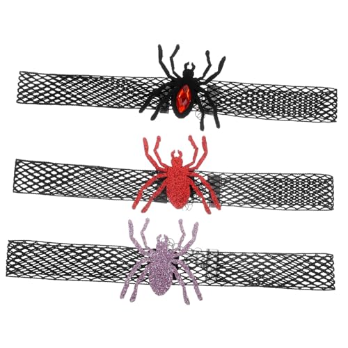 VERDANVERSE 3stücke Katzenhalsband Mit Glocke Niedliche Halloween Spinnenhalsbänder Für Kleine Katzen Verstellbare Atmungsaktive Und Hautfreundliche Halskragen Für Haustierkostüme Und von VERDANVERSE