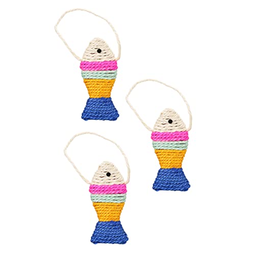 VERDANVERSE 3Stücke Teiliges Katzenkratzspielzeug aus Sisal Fischform für Krallenpflege Sicheres und Langlebiges für Kätzchen Sorgt für Unterhaltung und Stressabbau für Drinnen VERDANVERSE 3Stücke Teiliges Katzenkratzspielzeug aus Sisal Fischform für Krallenpflege Sicheres und Langlebiges für Kätzchen Sorgt für Unterhaltung und Stressabbau für Drinnen von VERDANVERSE