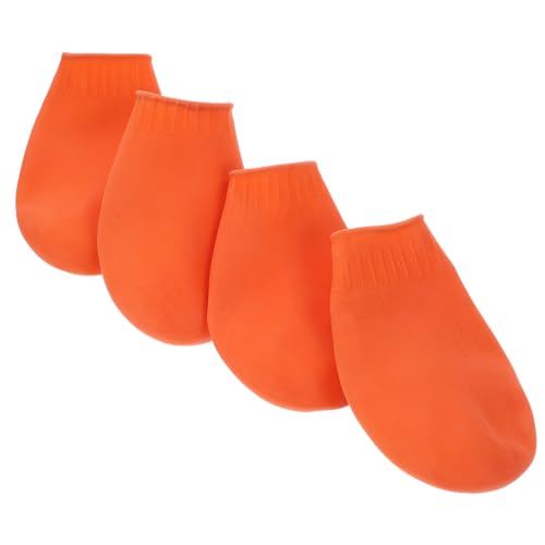 VERDANVERSE 4 Stück Haustier wasserdichte Schuhe Hundeschuhe Hündchen-Regenstiefel Wasserdichter Pfotenschutz Hunde Regenstiefel Stiefeletten Stiefel für Hunde Hundestiefel von VERDANVERSE