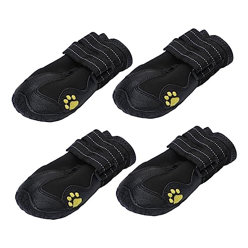 VERDANVERSE 4 Stück Haustierschuhe Schuhe für Hunde gehen Schuhe für heiße Straßen Pfote Griff hundeschuhe verschleißfeste Stiefel für Haustiere Anti-Rutsch-Stiefel für Haustiere Stoff Schwarz VERDANVERSE 4 Stück Haustierschuhe Schuhe für Hunde gehen Schuhe für heiße Straßen Pfote Griff hundeschuhe verschleißfeste Stiefel für Haustiere Anti-Rutsch-Stiefel für Haustiere Stoff Schwarz von VERDANVERSE