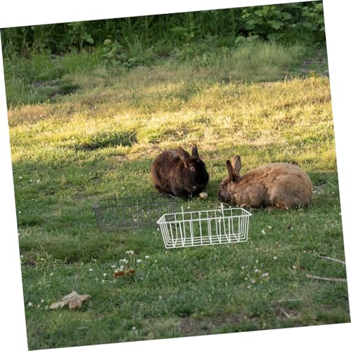 VERDANVERSE 4 Stück Kaninchen Heu Futterspender Futterspender Für Kaninchen Kleintiere Gras Raufe von VERDANVERSE