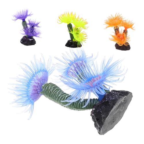 VERDANVERSE 4stücke Künstliche Korallenpflanze Aquariumdekor Korallendekor Für Aquariumlandschaftsornament Aus Kunststoff Für Süßwasser Und Meeresaquarien von VERDANVERSE