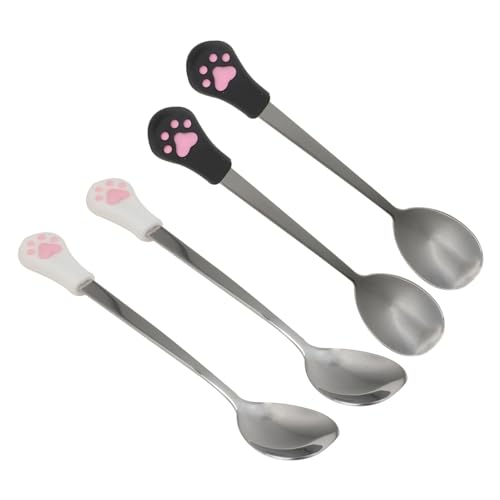 VERDANVERSE 4 Stück Pet Food Löffel mit Griff Teiliges Katzen und Hundelöffel mit Katzenkrallen Design Bpa Frei Spülmaschinenfest für Tägliche Tierfuttergabe VERDANVERSE 4 Stück Pet Food Löffel mit Griff Teiliges Katzen und Hundelöffel mit Katzenkrallen Design Bpa Frei Spülmaschinenfest für Tägliche Tierfuttergabe von VERDANVERSE