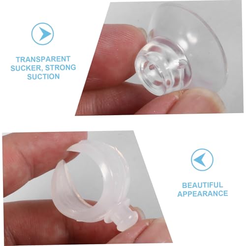 VERDANVERSE 4 Stück Teiliges Aquarium Saugnapf Rohrhalter Transparent Drehbare Clips für Futter Luftschläuche Einfache Schonendes Material für Fische Geeignet für Glatte Oberflächen VERDANVERSE 4 Stück Teiliges Aquarium Saugnapf Rohrhalter Transparent Drehbare Clips für Futter Luftschläuche Einfache Schonendes Material für Fische Geeignet für Glatte Oberflächen von VERDANVERSE