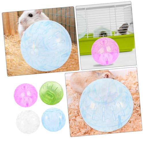 VERDANVERSE 4 Stück Teiliges Hamster-übungsball Geräuscharmer Drehpunkt Kleines Interaktives Laufrad für Kleintiere Leichtes Fitness Hamster und Kleine Haustiere für Drinnen und Unterwegs VERDANVERSE 4 Stück Teiliges Hamster-übungsball Geräuscharmer Drehpunkt Kleines Interaktives Laufrad für Kleintiere Leichtes Fitness Hamster und Kleine Haustiere für Drinnen und Unterwegs von VERDANVERSE