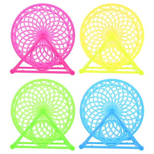 VERDANVERSE 4 Stück Teiliges Hamsterrad mit Ständer Leises Laufrad für Kleine Haustiere Wie Zwerghamster und Chinchilla Sicheres Kunststoffspielzeug Fördert Bewegung und Spielspaß im Käfig VERDANVERSE 4 Stück Teiliges Hamsterrad mit Ständer Leises Laufrad für Kleine Haustiere Wie Zwerghamster und Chinchilla Sicheres Kunststoffspielzeug Fördert Bewegung und Spielspaß im Käfig von VERDANVERSE