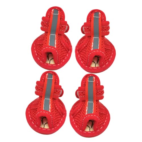 VERDANVERSE 4 Stück Teiliges Kleine Atmungsaktive Haustier Sandalen mit Rutschfester Gummisohle für Hunde und Katzen Leichter Pfotenschutz bei Hitze für Outdoor und Sommerwetter VERDANVERSE 4 Stück Teiliges Kleine Atmungsaktive Haustier Sandalen mit Rutschfester Gummisohle für Hunde und Katzen Leichter Pfotenschutz bei Hitze für Outdoor und Sommerwetter von VERDANVERSE