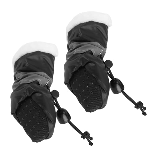 VERDANVERSE 4 Stück Teiliges Rutsch Hundeschuhe mit Plüschfutter wasserdichte Regenschuhe für Kleine Hunde Pfotenschutz mit Dicker Sohle Einfach Anzuziehen für Outdoor und VERDANVERSE 4 Stück Teiliges Rutsch Hundeschuhe mit Plüschfutter wasserdichte Regenschuhe für Kleine Hunde Pfotenschutz mit Dicker Sohle Einfach Anzuziehen für Outdoor und von VERDANVERSE
