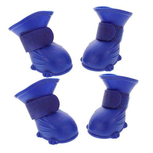 VERDANVERSE 4 Stück wasserdichte Hundeschuhe für Regen rutschfeste Pfotenschutz Booties aus Robustem Material Komfortable Passform für Kleine und Mittlere Hunde für Spaziergänge bei Nässe und VERDANVERSE 4 Stück wasserdichte Hundeschuhe für Regen rutschfeste Pfotenschutz Booties aus Robustem Material Komfortable Passform für Kleine und Mittlere Hunde für Spaziergänge bei Nässe und von VERDANVERSE
