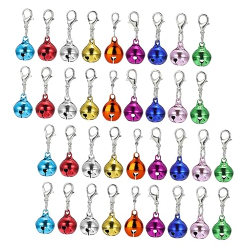 VERDANVERSE 45 Stück Teiliges Metall Glocken Anhänger Set Kleine Pet Bells für Katzen und Hundehalsbänder Kompatibel Angenehmer DIY Schlüsselanhänger und Schmuckzubehör VERDANVERSE 45 Stück Teiliges Metall Glocken Anhänger Set Kleine Pet Bells für Katzen und Hundehalsbänder Kompatibel Angenehmer DIY Schlüsselanhänger und Schmuckzubehör von VERDANVERSE