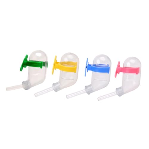 VERDANVERSE 4Stücke Hamster Trinkschalen Leck Wasserbehälter für Haustiere als Futter und Wasserspender Gemischte Sicher und Langlebig von VERDANVERSE