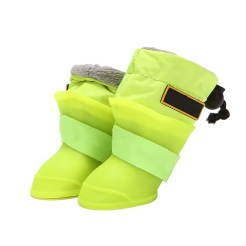 VERDANVERSE 4 Stück rutschfeste Hundeschuhe Regenstiefel aus Pfotenschutz für Kleine und Mittelgroße Hunde Outdoor Haustier Schuhe von VERDANVERSE