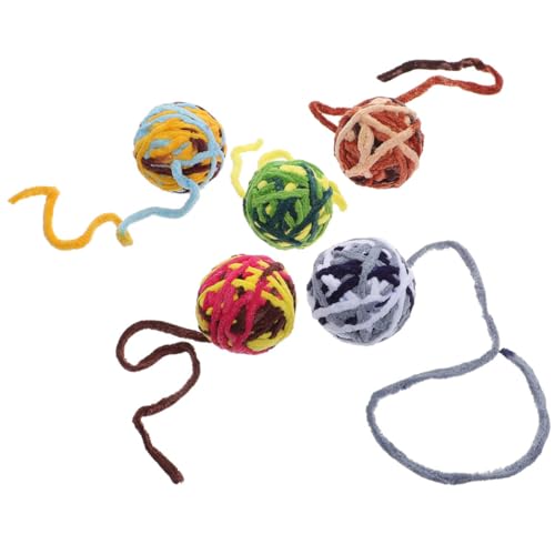 VERDANVERSE 5 Stück Katze Wolle Ball interaktives katzenspielzeug Interactive cat Toy Katzen Accessoires geformt Katzenbälle kleine Katzenkugeln interessantes Katzenspielzeug Garn VERDANVERSE 5 Stück Katze Wolle Ball interaktives katzenspielzeug Interactive cat Toy Katzen Accessoires geformt Katzenbälle kleine Katzenkugeln interessantes Katzenspielzeug Garn von VERDANVERSE