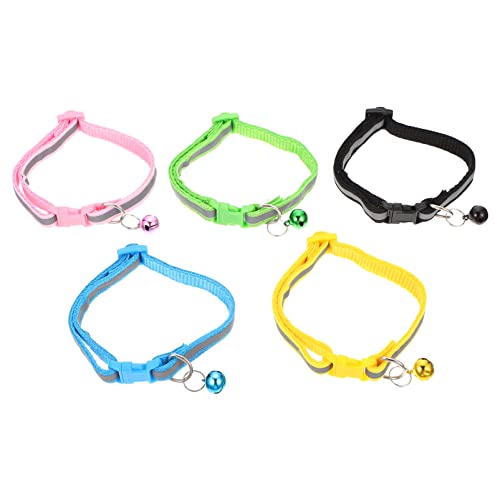 VERDANVERSE 5 Stück Reflektierender Kragen drinnen Welpenhalsbänder für kleine Welpen Sicherheitshalsband für Katzen winzig Haustier Katzenkragen mit Glocke Kätzchenkragen mit Glocke pp VERDANVERSE 5 Stück Reflektierender Kragen drinnen Welpenhalsbänder für kleine Welpen Sicherheitshalsband für Katzen winzig Haustier Katzenkragen mit Glocke Kätzchenkragen mit Glocke pp von VERDANVERSE