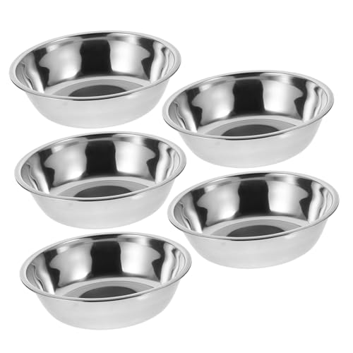 VERDANVERSE 5 Stück Runder Futternapf Für Katzen Aus Edelstahl Erhöhte Katzenfutterschale Katzennapf Schüsseln Kätzchennäpfe, Katzenfutternapf Haustier Groß Container Silver Rostfreier Stahl VERDANVERSE 5 Stück Runder Futternapf Für Katzen Aus Edelstahl Erhöhte Katzenfutterschale Katzennapf Schüsseln Kätzchennäpfe, Katzenfutternapf Haustier Groß Container Silver Rostfreier Stahl von VERDANVERSE