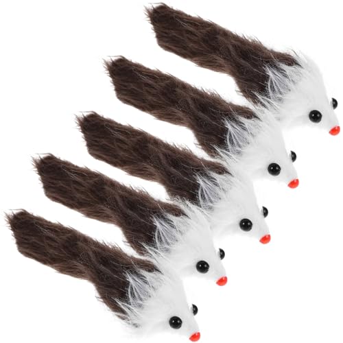 VERDANVERSE 5stücke Interaktive Mäuse Für Katzen Plüschmaus Mit Geräuschfunktion Für Indoor-Katzen Um Zu Bleiben Und Spaß Zu VERDANVERSE 5stücke Interaktive Mäuse Für Katzen Plüschmaus Mit Geräuschfunktion Für Indoor-Katzen Um Zu Bleiben Und Spaß Zu von VERDANVERSE