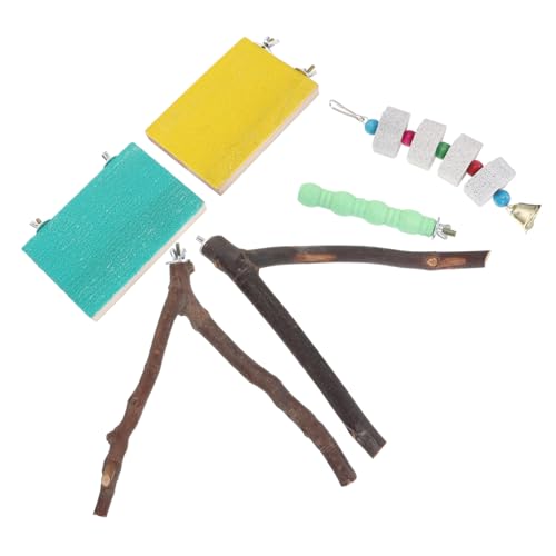 VERDANVERSE 6stücke Teiliges Papageien-Spielzeug Natürlichem Kauspielzeug Für Vögel Mit Kreativer Struktur Sitzstangen Für Wellensittiche Und Nymphensittiche Zum Spielen Und Kauen VERDANVERSE 6stücke Teiliges Papageien-Spielzeug Natürlichem Kauspielzeug Für Vögel Mit Kreativer Struktur Sitzstangen Für Wellensittiche Und Nymphensittiche Zum Spielen Und Kauen von VERDANVERSE