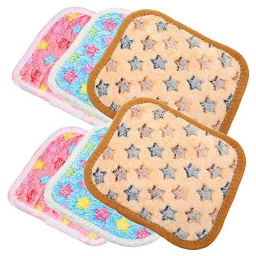 VERDANVERSE 6 Stück Teiliges Haustier Matten Bequeme Hamster und Meerschweinchen Matten aus Korallenvlies für Kleintiere Bunte Farben für und Spielspaß VERDANVERSE 6 Stück Teiliges Haustier Matten Bequeme Hamster und Meerschweinchen Matten aus Korallenvlies für Kleintiere Bunte Farben für und Spielspaß von VERDANVERSE